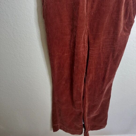 Anthropologie Pilcro Corduroy flare Overalls sz 27 - Picture 5 of 11